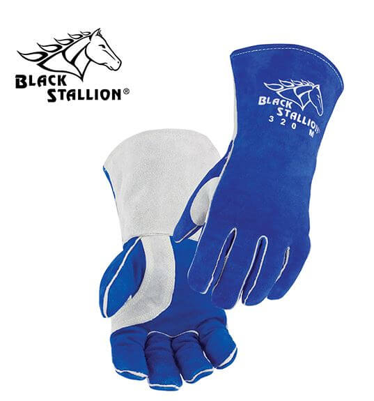 Comfort-Lined Cowhide High-Quality Stick Welding Gloves #320